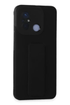 Xiaomi Redmi 12C Kılıf Mega Standlı Silikon - Siyah