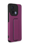 Xiaomi Redmi 12C Kılıf Mega Standlı Silikon - Mor