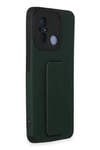 Xiaomi Redmi 12C Kılıf Mega Standlı Silikon - Yeşil
