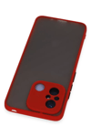 Xiaomi Redmi 12C Kılıf Montreal Silikon Kapak - Kırmızı