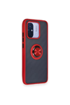 Xiaomi Redmi 12C Kılıf Montreal Yüzüklü Silikon Kapak - Kırmızı
