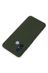 Xiaomi Redmi 12C Kılıf Nano içi Kadife Silikon - Koyu Yeşil