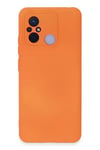Xiaomi Redmi 12C Kılıf Nano içi Kadife Silikon - Turuncu