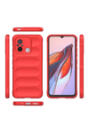 Xiaomi Redmi 12C Kılıf Optimum Silikon - Kırmızı