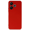 Xiaomi Redmi 13 4G Kılıf First Silikon - Kırmızı