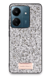 Xiaomi Redmi 13C Bright Simli Kapak - Gümüş