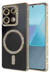 Xiaomi Redmi 13C Joke Simli Magneticsafe Kılıf - Gold