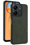 Xiaomi Redmi 13C Kılıf Aras Deri Kapak - Açık Yeşil