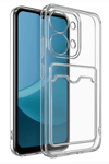 Xiaomi Redmi 15C 4G Kılıf Kart Şeffaf Silikon - Şeffaf