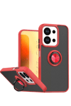 Xiaomi Redmi 15C 4G Montreal Yüzüklü Silikon Kapak - Kırmızı