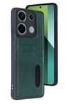 Xiaomi Redmi 15C 4G Sara Kartvizitli Deri Kılıf - Yeşil