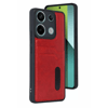 Xiaomi Redmi 15C 4G Sara Kartvizitli Deri Kılıf - Kırmızı
