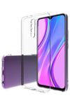 Xiaomi Redmi 9 Kılıf Lüx Şeffaf Silikon - Şeffaf