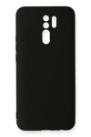 Xiaomi Redmi 9 Kılıf Nano içi Kadife Silikon - Siyah