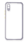 Xiaomi Redmi 9A Kılıf Miami Şeffaf Silikon - Lila