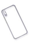 Xiaomi Redmi 9A Kılıf Miami Şeffaf Silikon - Lila