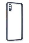 Xiaomi Redmi 9A Kılıf Miami Şeffaf Silikon - Gri