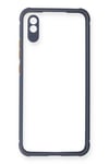 Xiaomi Redmi 9A Kılıf Miami Şeffaf Silikon - Gri