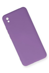 Xiaomi Redmi 9A Kılıf Nano içi Kadife Silikon - Mor