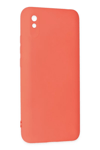Xiaomi Redmi 9A Kılıf Nano içi Kadife Silikon - Turuncu