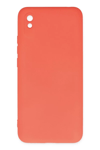Xiaomi Redmi 9A Kılıf Nano içi Kadife Silikon - Turuncu