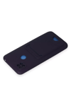 Xiaomi Redmi 9C Kılıf Kelvin Kartvizitli Silikon - Derin Mor