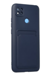 Xiaomi Redmi 9C Kılıf Kelvin Kartvizitli Silikon - Lacivert