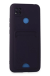 Xiaomi Redmi 9C Kılıf Kelvin Kartvizitli Silikon - Derin Mor