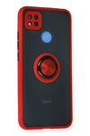 Xiaomi Redmi 9C Kılıf Montreal Yüzüklü Silikon Kapak - Kırmızı