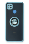 Xiaomi Redmi 9C Kılıf Montreal Yüzüklü Silikon Kapak - Buz Mavi