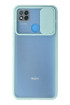 Xiaomi Redmi 9C Kılıf Palm Buzlu Kamera Sürgülü Silikon - Turkuaz