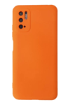 Xiaomi Redmi Note 10 5G Kılıf Nano içi Kadife Silikon - Turuncu