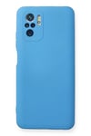 Xiaomi Redmi Note 10 Kılıf Nano içi Kadife Silikon - Mavi