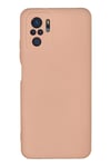 Xiaomi Redmi Note 10 Kılıf Nano içi Kadife Silikon - Pudra