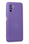 Xiaomi Redmi Note 10 Kılıf Nano içi Kadife Silikon - Mor