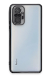 Xiaomi Redmi Note 10 Pro Kılıf Lensli Silikon - Siyah
