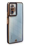 Xiaomi Redmi Note 10 Pro Kılıf Liva Lens Silikon - Mavi