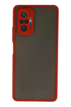 Xiaomi Redmi Note 10 Pro Kılıf Montreal Silikon Kapak - Kırmızı