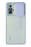 Xiaomi Redmi Note 10 Pro Kılıf Palm Buzlu Kamera Sürgülü Silikon - Lila