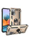 Xiaomi Redmi Note 10 Pro Kılıf Sofya Yüzüklü Silikon Kapak - Gold