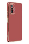 Xiaomi Redmi Note 10 Pro Kılıf Volet Silikon - Kırmızı