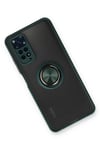 Xiaomi Redmi Note 11 Kılıf Montreal Yüzüklü Silikon Kapak - Yeşil