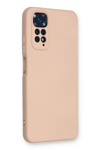 Xiaomi Redmi Note 11 Kılıf Nano içi Kadife Silikon - Pudra