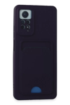 Xiaomi Redmi Note 11 Pro Kılıf Kelvin Kartvizitli Silikon - Derin Mor