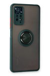 Xiaomi Redmi Note 11 Pro Kılıf Montreal Yüzüklü Silikon Kapak - Yeşil