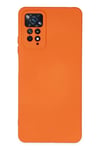 Xiaomi Redmi Note 11 Pro Kılıf Nano içi Kadife Silikon - Turuncu