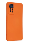 Xiaomi Redmi Note 11 Pro Kılıf Nano içi Kadife Silikon - Turuncu