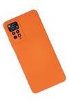 Xiaomi Redmi Note 11 Pro Kılıf Nano içi Kadife Silikon - Turuncu
