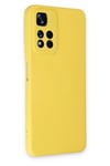 Xiaomi Redmi Note 11 Pro Plus 5G Kılıf Nano içi Kadife Silikon - Sarı