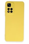 Xiaomi Redmi Note 11 Pro Plus 5G Kılıf Nano içi Kadife Silikon - Sarı